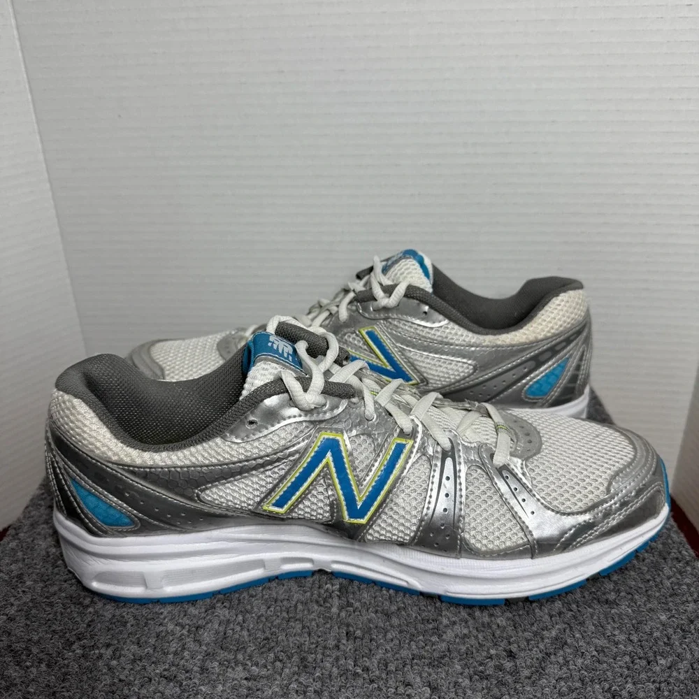 New Balance 480 Womens 11 Running Sneakers Silver Blue ABZORB Made in USA
